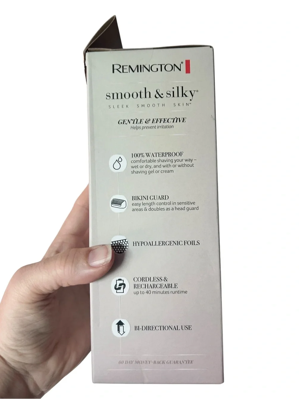 NEW Remington Smooth & Silky 3 Blade Cordless Shaver WDF4821US Waterproof